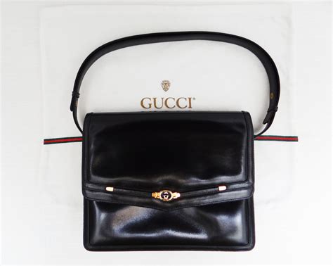 gucci vintage black bag|vintage gucci handbags 1960 tote.